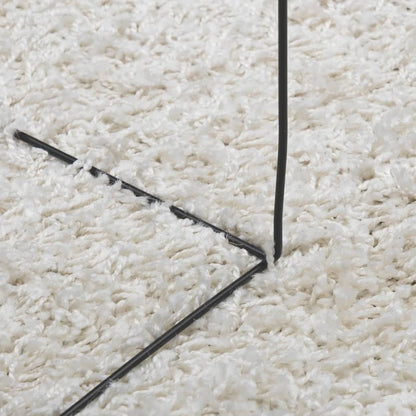 Alfombra Peluda De Pelo Largo Moderna Pamplona Crema Ø 280 Cm / Vetonek_3
