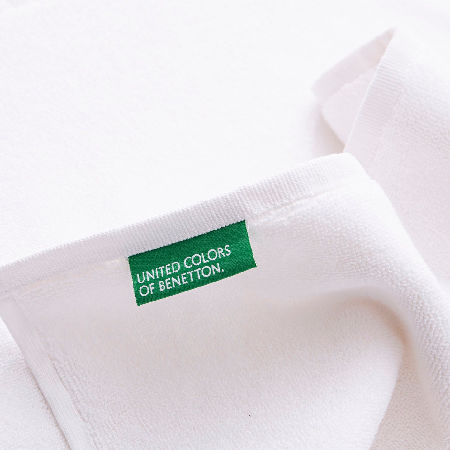 Alfombra De Baño 50x80cm 1000gsm 100% Algodon C/ Logo Bordado Blanco Core Benetton