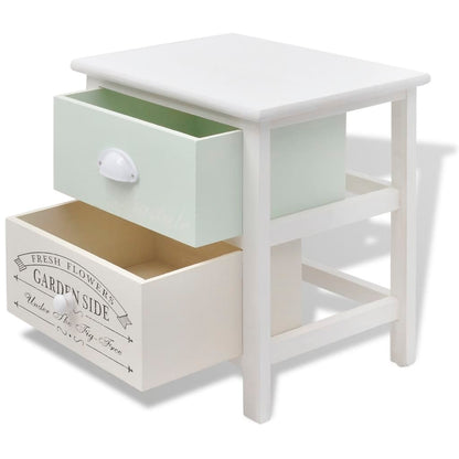 Mesita De Noche De Estilo Francés De Madera_2