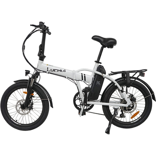 Sirio 250w 36v 10ah (360wh) Bicicleta Eléctrica De Paseo Plegable - Rueda 20 X 1.95 Color Blanco_0