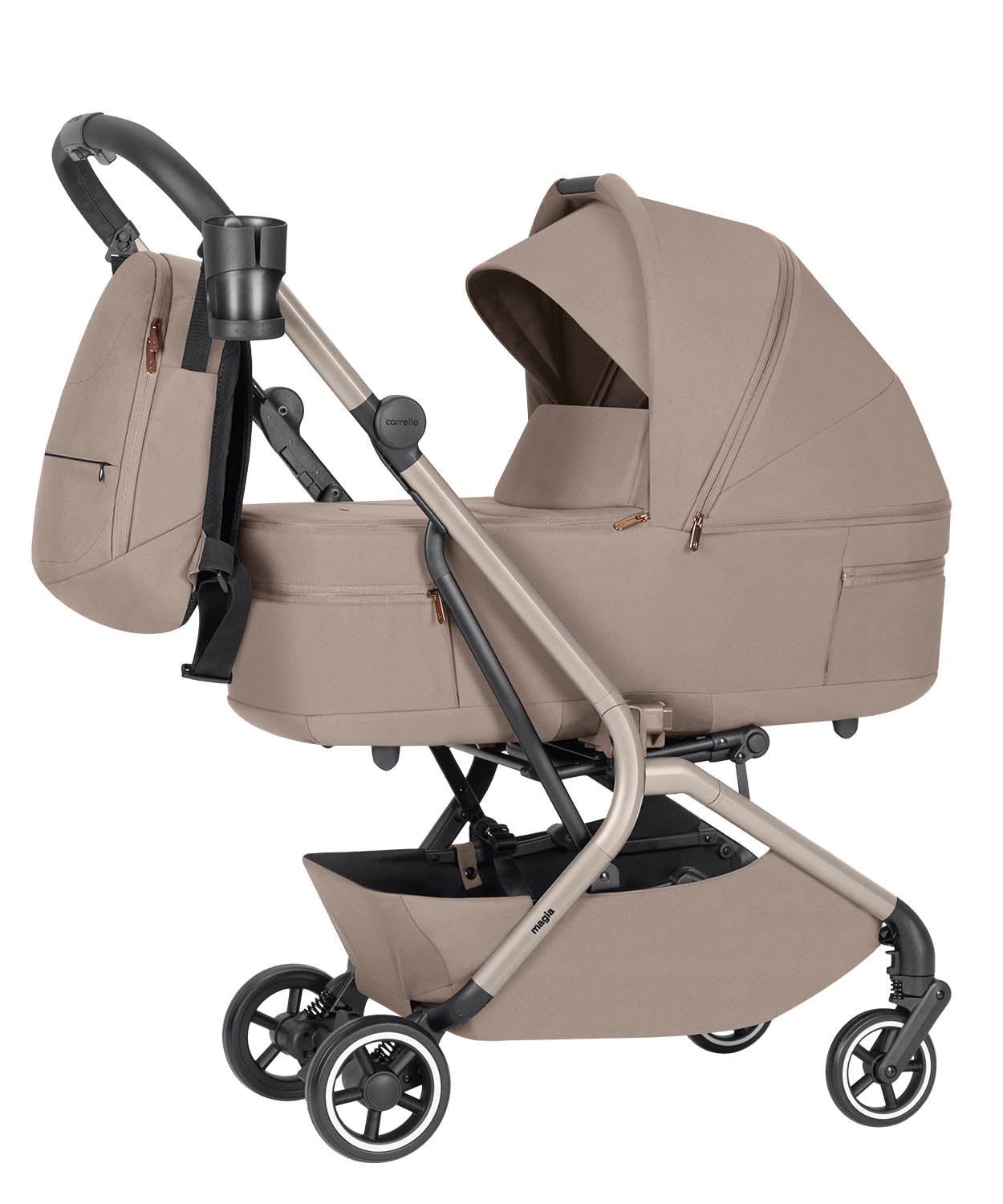 Carrello Carrito De Bebé Magia Dúo 2 En 1 Spice Beige_1