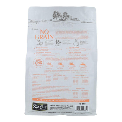 Kit Cat No Grain Cat Food - Pollo & Salmón 1 Kg Pienso natural para gatos