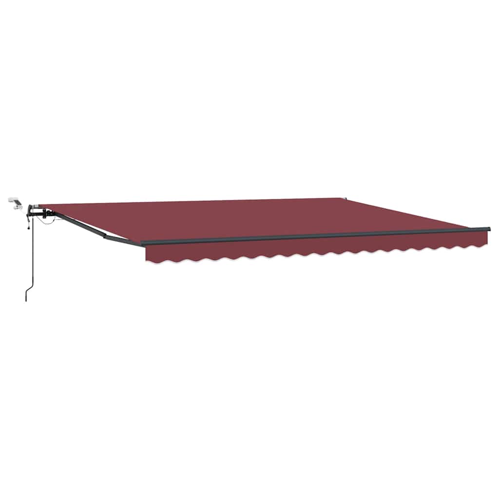 Toldo Retráctil Automático Con Luces Led Marrón 450x300 Cm_0