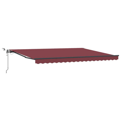 Toldo Retráctil Automático Con Luces Led Marrón 450x300 Cm_0