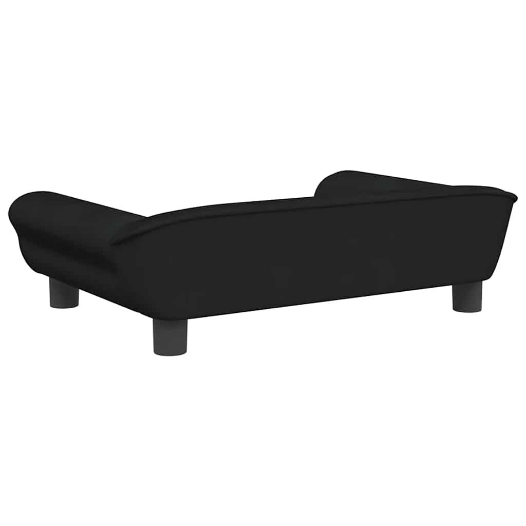 Vidaxl Cama Para Perros De Terciopelo Negra 70x48x22 Cm_4
