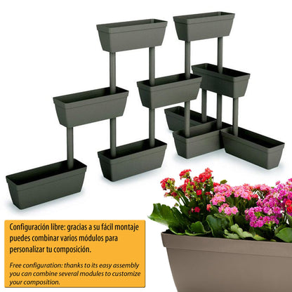 Macetero Vertical De Plástico 3 Niveles_3