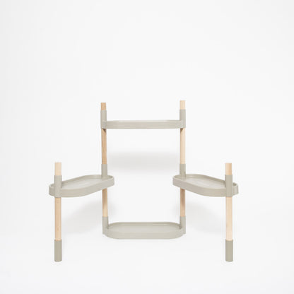 Soporte Para Macetas Modular I Personalizable Citysens; Color Gris Claro; 4 Bandejas