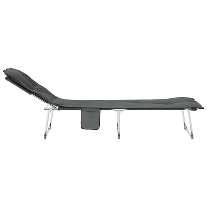 Tumbona Plegable Tela Gris Antracita_3