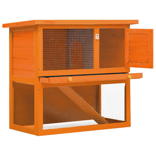 Casa De Animales Pequeños Jaula Conejera 1 Puerta Madera_0