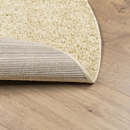 Alfombra Peluda De Pelo Largo Moderna Pamplona Dorado Ø 280 Cm / Vetonek_4