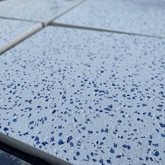 Losa Cuadrada 75x75 Cm | Recycla / Unidad / 75x75x5 Cm. / Blanco + Vidrio Azul_0