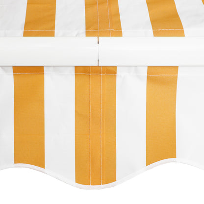 Outsunny Toldo Manual Retráctil Plegable Con Manivela Exterior 295x245cm Naranja_3