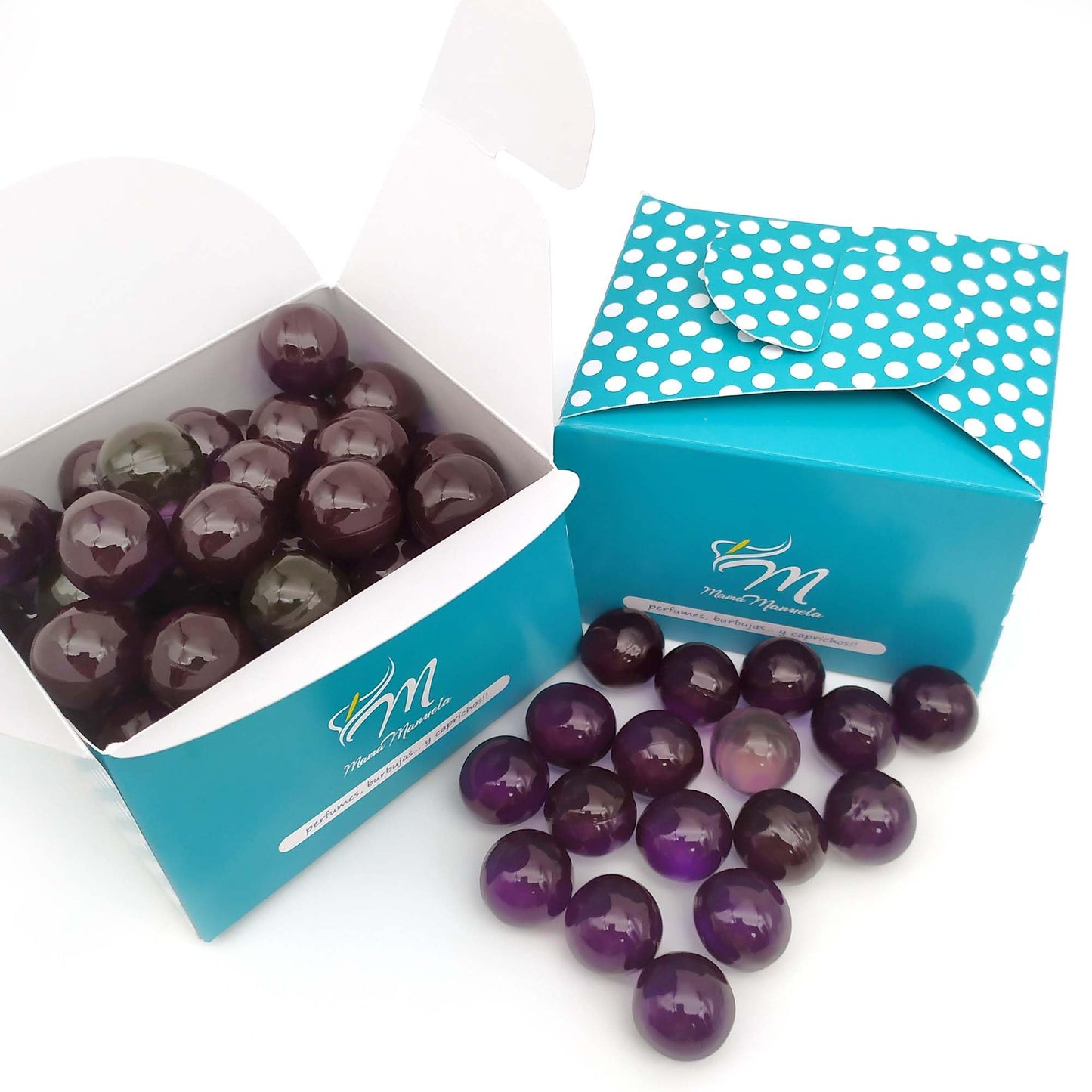 Bolsa Regalo 12 Perlas De Baño Aroma Lavanda - Con Aceite De Soja - Hidrata, Suaviza Y Perfuma La Piel - Forma Bola_3