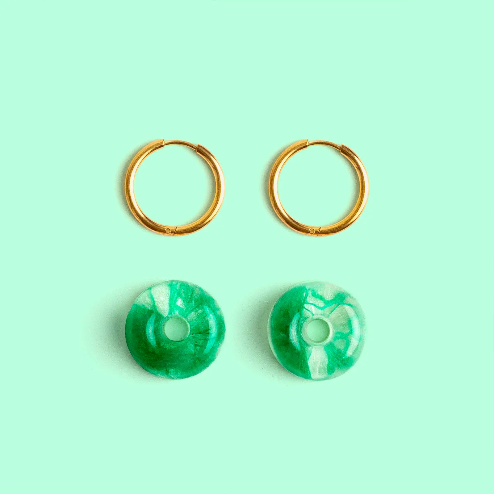 Pendientes Pantín Nature Vibes x Aurarte – Vidrio de Mar Reciclado de Galicia_2