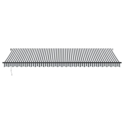 Toldo Retráctil Manual Luz Led Antracita Y Blanco 600x350 Cm_3