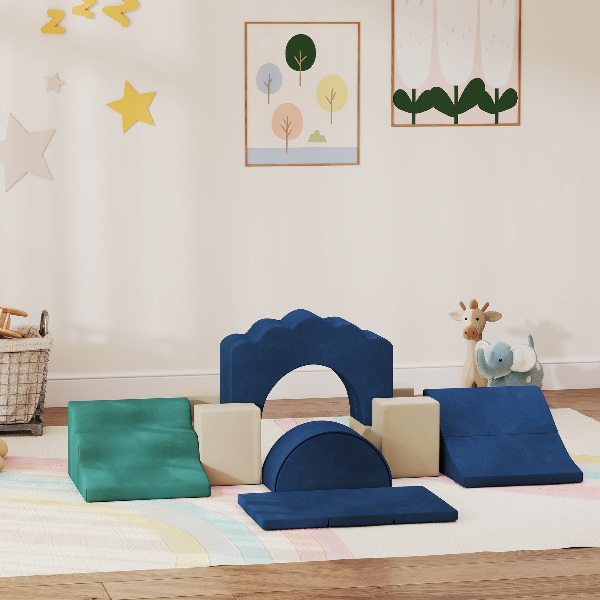Aiyaplay Juego De 7 Bloques De Espuma Para Niños Para Escalar Y Gatear_1