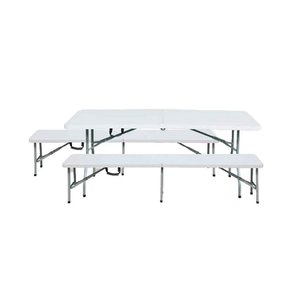 Conjunto Plegable Mesa Con 2 Bancos De 180cm Catering 7house_0