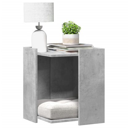 Vidaxl Mueble Arenero De Gatos Madera Gris Hormigón 42x42x51 Cm_1
