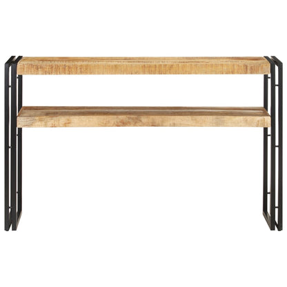 Mesa Consola De Madera De Mango Rugosa 120x30x75 Cm_0