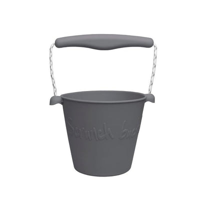 Cubo de playa de silicona Scrunch Rosa pastel