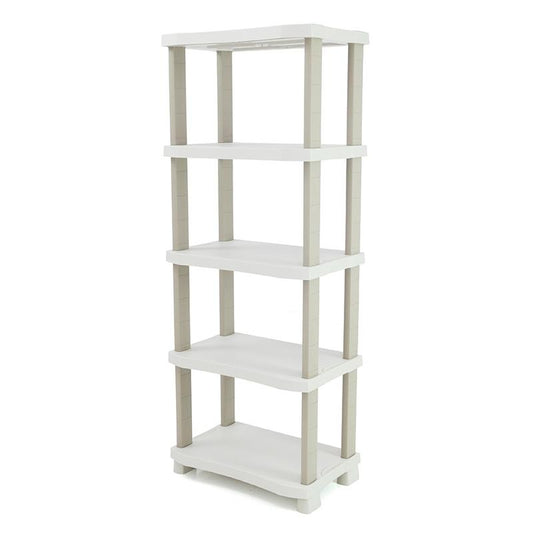 Estantería 70 cm con 5 estantes Space Saver Plastiken Beige