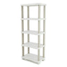 Estantería 70 cm con 5 estantes Space Saver Plastiken Beige