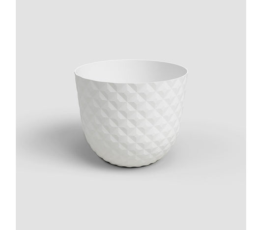 Artevasi Macetero Havana Tropical Blanco De Plástico Reciclado 40cm_0