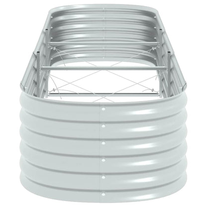 Arriate De Acero Galvanizado Plateado 320x80x44 Cm_5