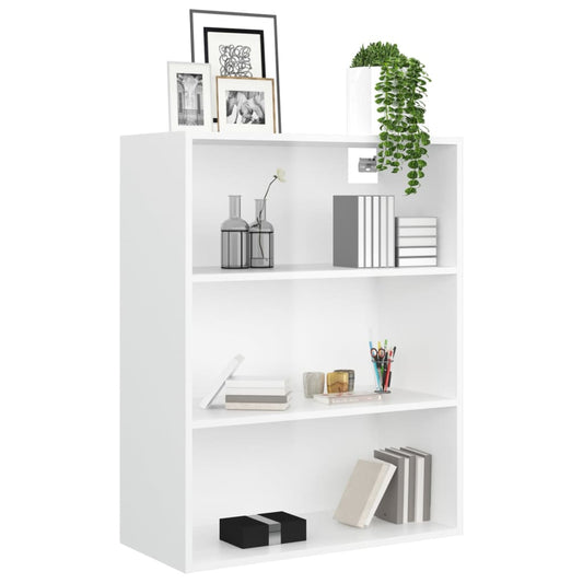 Armario De Pared Colgante Blanco Brillante 69,5x32,5x90 Cm / Vetonek_0