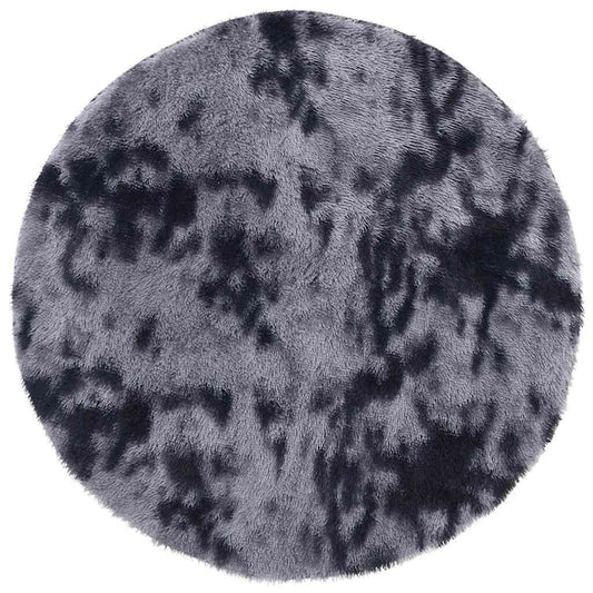 Vidaxl Alfombra De Pelo Largo Navarra Gris Oscuro 240x240 Cm Poliéster_0