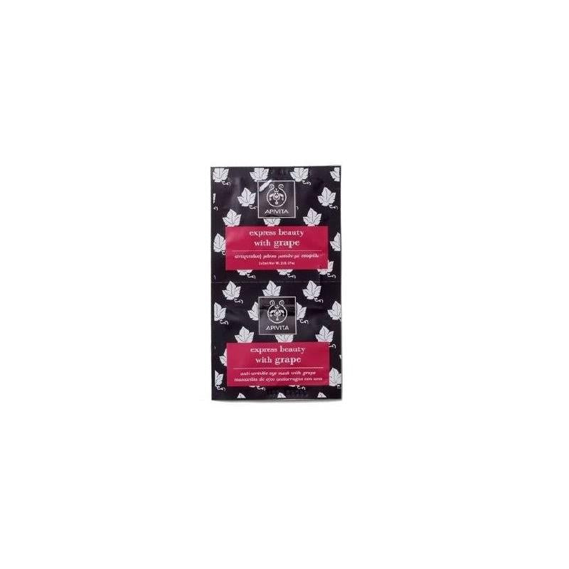 Mascarilla para el contorno de ojos Express Gold Apivita 2 x 8 ml