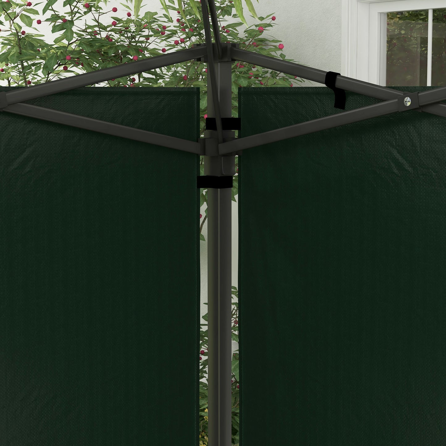 Outsunny Paredes Laterales Para Carpa 3x3 M Y 3x6 M 293x193 Cm Verde Oscuro_3