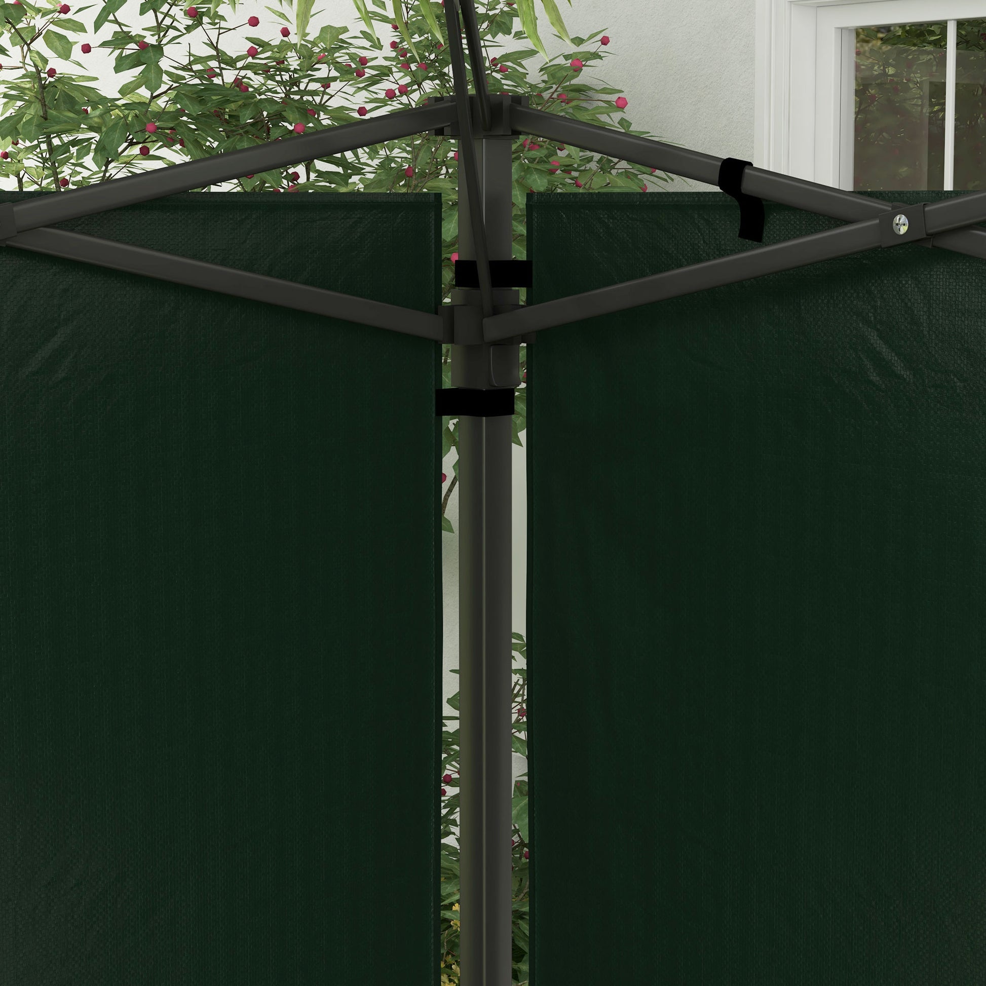 Outsunny Paredes Laterales Para Carpa 3x3 M Y 3x6 M 293x193 Cm Verde Oscuro_3