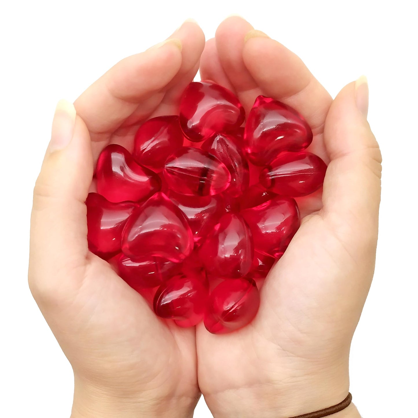 Pack Regalo 12 Perlas Baño En Forma De Corazón - Con Aceite De Soja - Hidrata, Suaviza Y Perfuma La Piel - Aroma Fresas_1