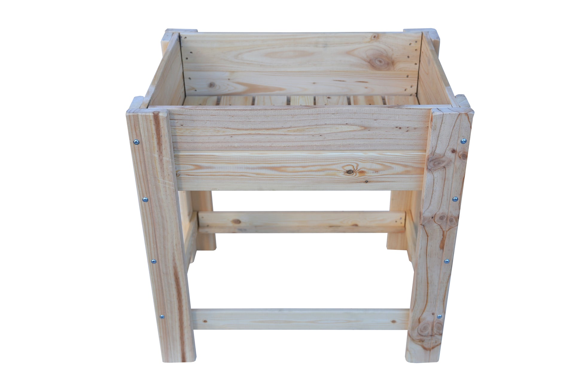 Mesa De Cultivo la Huerta De Madera Natural 79 X 56 X 80 Cm 60l + Bolsa Geotextil, Huerto Urbano Para Interior..