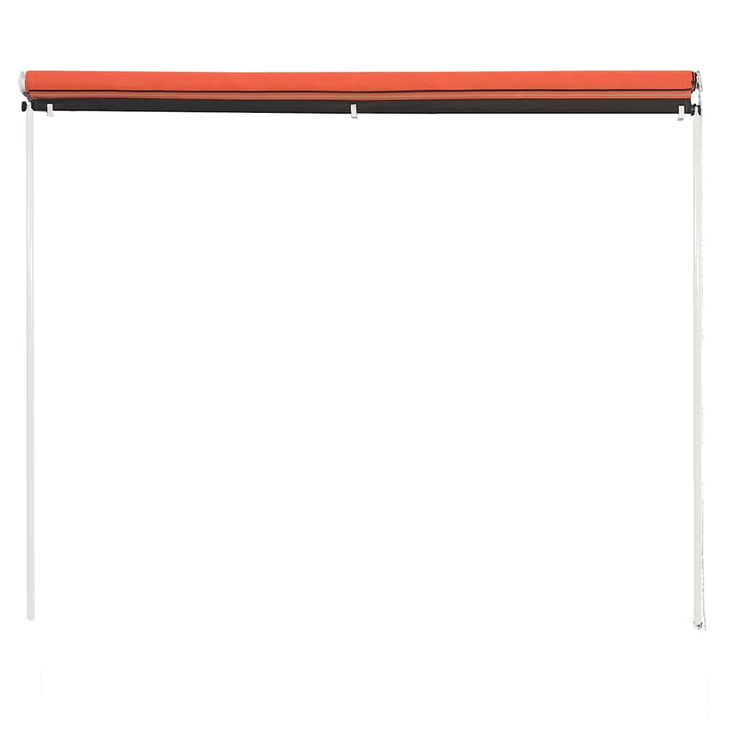 Toldo Retráctil Naranja Y Marrón 350x150 Cm_3