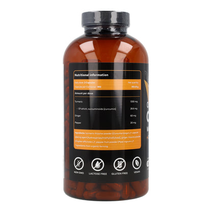 Cúrcuma + Jengibre Sevens Nutrition 365 cápsulas