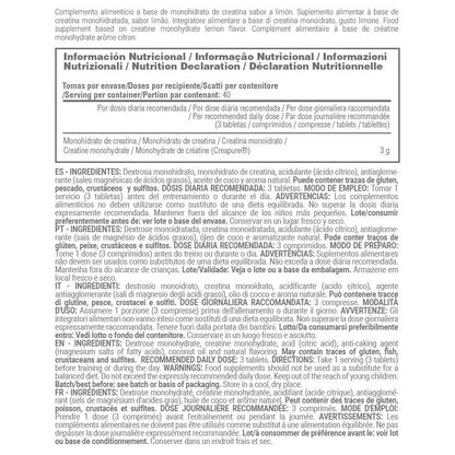 Creatina Monohidrato (creapure®) - 120 Tabletas Masticables - Limon - Aumenta La Fuerza - Masmusculo_4