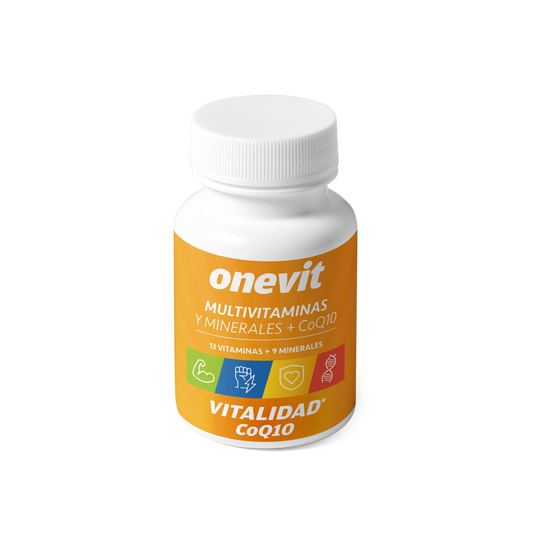 Onevit Vitalidad Multivitaminas y Minerales + CoQ10 45caps.