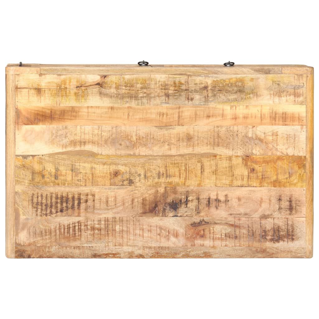 Mesa De Centro Madera De Mango Rugosa 90x60x29 Cm_3