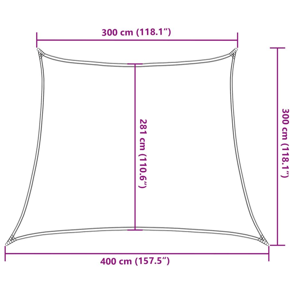 Vidaxl Toldo De Vela Negro Hdpe 160 G/m² 3/4x3 M_2