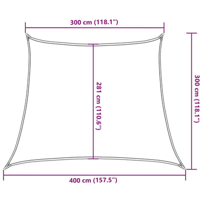 Vidaxl Toldo De Vela Negro Hdpe 160 G/m² 3/4x3 M_2