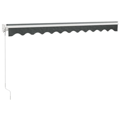 Toldo Retráctil Aluminio Y Tela Gris Antracita 3x2,5 M_5