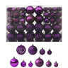 Vidaxl Juego De Bolas De Navidad 100 Piezas Morado