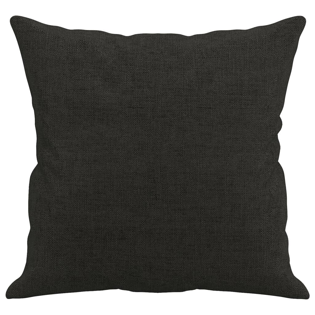 Vidaxl Cojines Decorativos 2 Uds Tela Negro 40x40 Cm_3