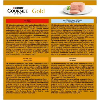 GOURMET GOLD Mousse Surtido Multipack (8 x 85 g)