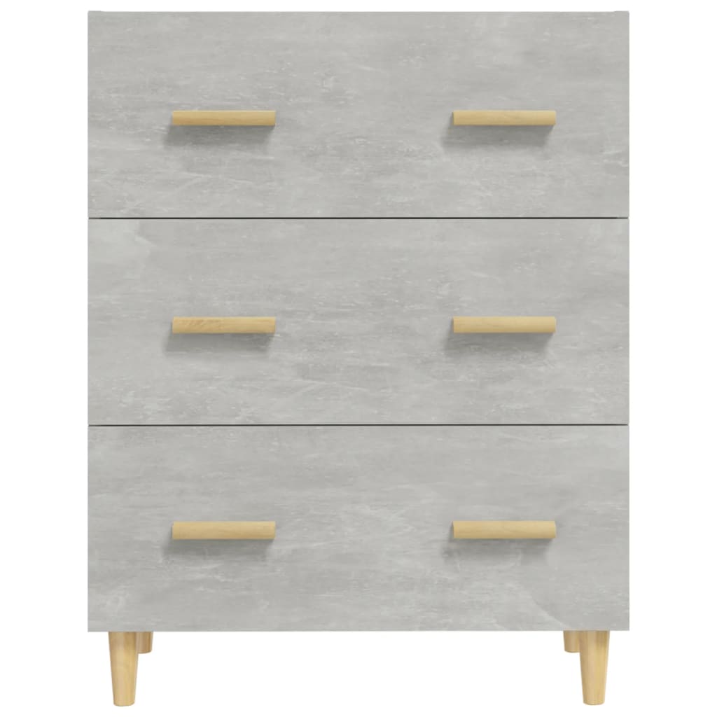 Aparador De Madera Contrachapada Gris Hormigón 70x34x90 Cm / Vetonek_1