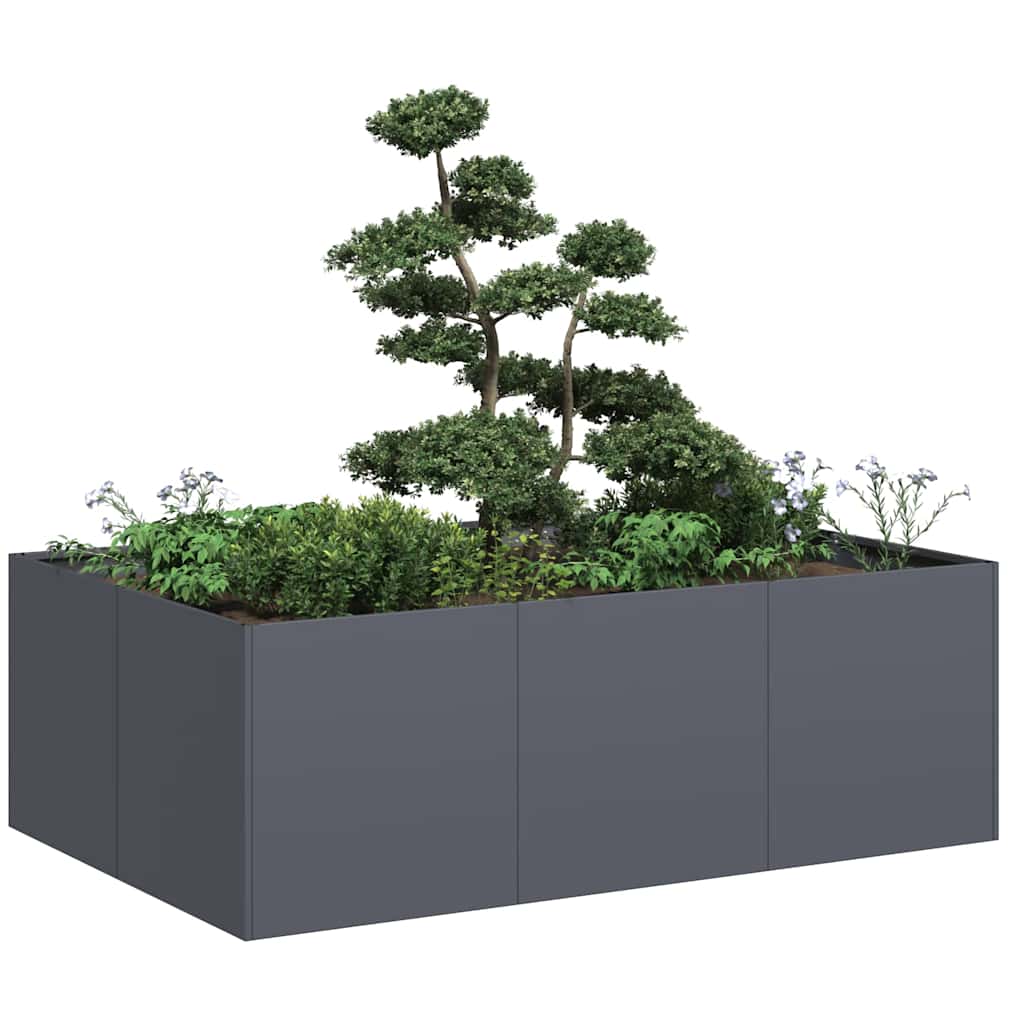 Jardinera Acero Gris Antracita 120x80x40 Cm_1