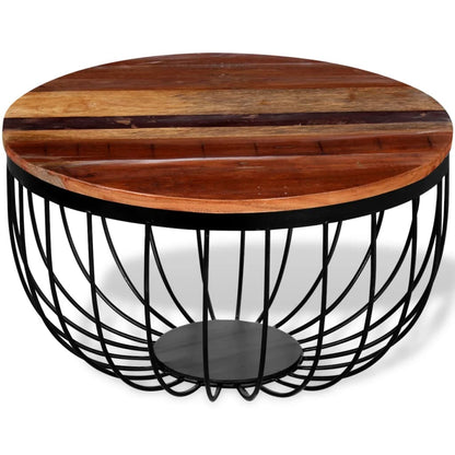 Mesa De Centro Madera Maciza Reciclada_1