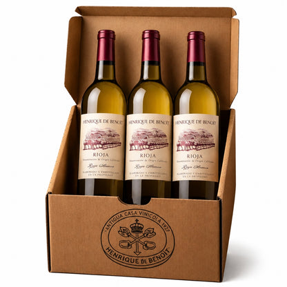 Vino Blanco Rioja D.0. Viñedo De Zona | Pack 3 Botellas 750 Ml | Viura 90% Y Tempranillo 10% | Caja Vino Blanco_0